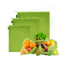 ЛФГБ аттестовало Эко повторно использованное хозяйственных сумок овощей РПЭТ шнурует многоразовую сетку производит сумку