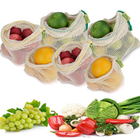 Многоразовые биоразлагаемые сетчатые мешки, устойчивые экологически чистые продукты для хранения фруктов