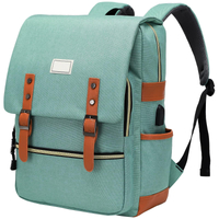 Женский 15,6-дюймовый рюкзак для ноутбука с usb-портом для зарядки, школьный рюкзак для женщин и мужчин, модный рюкзак