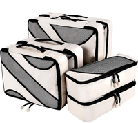 6 компл. упаковочных кубиков 3 различных размера дорожный багаж упаковка органайзеры сумка дорожная сумка органайзер для одежды обувь