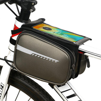 Винтажная сумка-держатель для телефона из искусственной кожи с водонепроницаемой рамкой, сумки с логотипом на заказ для езды на велосипеде