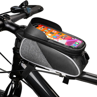 Популярная водоустойчивая сумка трубки сиденья велосипеда с экраном касания Тпу для смартфонов