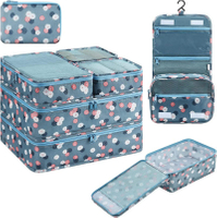 Оптовая продажа 8 упаковок, упаковочные кубики, органайзер для дорожного багажа, органайзер для дорожной одежды, 8 комплектов, упаковочные кубики для чемоданов