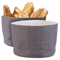 Натуральная экологически чистая хлопковая сумка для круглого хлеба, многоразовая регулируемая холщовая корзина для хлеба, держатель для хранения хлеба