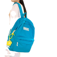 Производитель Amazon, оптовый сплошной цвет, простой универсальный рюкзак для студентов колледжа