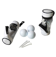 Съемный пользовательский чехол для аксессуаров для мини-гольфа, кожаный цилиндр, футболка для гольфа, сумка для хранения мячей с заводом по производству окон из ПВХ