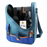 Лидер продаж Amzon, модная термостойкая сумка-холодильник через плечо для кемпинга на открытом воздухе, большой емкости для пикника, 2 бутылки вина, сумка-холодильник