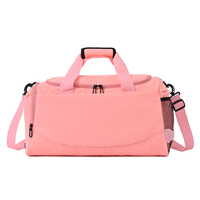 изготовленная на заказ розовая спортивная спортивная сумка с отделением для обуви и мокрым карманом большая дорожная сумка для женщин