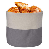 Изготовленный на заказ прочный многоразовый круглый хлопковый держатель для мешков для хлеба Eco Reycled Canvas Хлебная корзина Сумка для хранения для хлеба