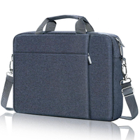 Темно-синяя высококачественная водонепроницаемая компьютерная сумка на заказ, сумка-мессенджер, сумка для ноутбука с ручкой