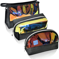 Женские водостойкие лазерные ТПУ кожаные косметические дорожные косметички кошелек портативный органайзер сумка для хранения