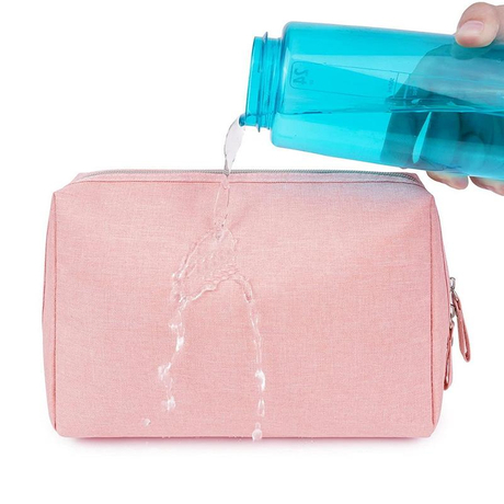 Розовые модные дорожные косметические сумки для хранения или сумка для туалетных принадлежностей с логотипом на заказ органайзер для макияжа с застежкой-молнией и мешочками для женщин