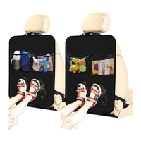Защитные коврики для автомобильных сидений 2 шт. Защитные чехлы для автомобильных сидений для заднего сиденья автомобиля с карманами-органайзерами Защитный коврик для заднего сиденья
