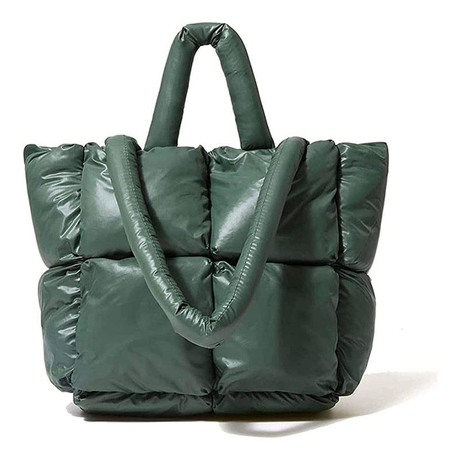 Стеганая пуховая сумка женская индивидуальная большая сумка большая мягкая стеганая зимняя сумка нейлоновая подушка сумка для покупок