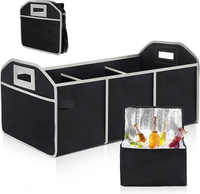 Органайзер для багажника автомобиля Хранение автомобиля с сумкой-холодильником 3 отделения Складной органайзер для багажника автомобиля Ящик для хранения