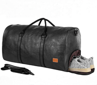 Водонепроницаемая кожаная дорожная сумка с отделением для обуви, большая мужская ручка, дорожная сумка для спортзала на выходных