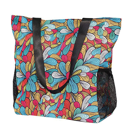 женская водонепроницаемая полиэфирная дорожная сумка через плечо для покупок на пляже с карманом