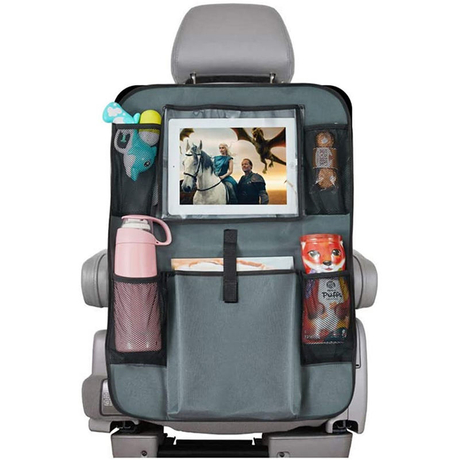 Автомобильный Органайзер на заднее сиденье для детей, коврики для ног, чехол, защита автомобильного сиденья с сенсорным экраном, держатель для Ipad, карманы для хранения, автомобиль, путешествия